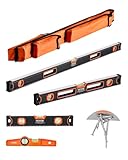 VEVOR 4-teiliges Torpedo-Wasserwaagen-Set, 120/60/40/25cm alle magnetischen...