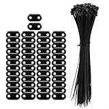 Jonikuper Montageset für Sichtschutz – wetterfeste PVC-Clips und...