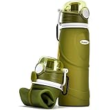 Kemier kollabierbare Silikon-Wasserflaschen-750ML, Medizinische Qualität,...