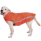 Dociote Wasserdichter Hundemantel Hundejacke mit Kragenloch Klettverschluss...