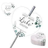 Luxoraiova 50 Stück Wunderkerzen Etiketten, Wunderkerzen Hochzeit Tags...