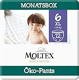 Moltex Pure & Nature Öko Pants Größe 6 XL (+14 kg) Monatsbox - 72 Bio...