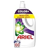 Ariel Flüssigwaschmittel, 100 Waschladungen Color+, Kraftvolle...