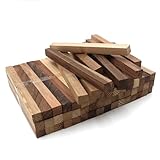 20x Holzleiste 20x20x250mm Nussbaum asiatisch lose Bastelklötzchen zum...
