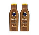 NIVEA SUN Sonnenmilch Carotene Bronze 2x200 ml Sonnencreme mit Carotin und...