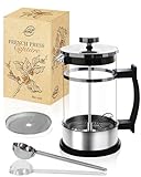 Pro@Home43 French Press Kaffeebereiter 0,6L für 4 Tassen (auch 0,35L),...