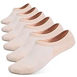 Leotruny Damen-Socken, 6 Paar, Bambus-Netz-Design, niedrig geschnitten,...