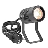 ledscom.de Gartenstrahler SHINGA für außen, IP65, Stecker, anthrazit, 1x...