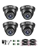 ZOSI 4X Full HD 1080p Dome Video Überwachungskamera Set mit Kabel und...