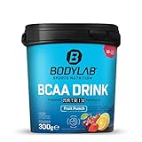 Bodylab24 BCAA Drink Powder Matrix Formula Fruchtmix 300g, pro Portion 5g...