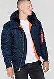 Alpha Industries MA-1 Hooded Bomberjacke für Herren Rep.Blue