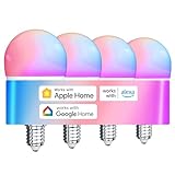 Sailsco Matter Smart Lampe E14,LED Alexa Glühbirne RGBW G45 2700-6500K...