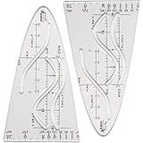 2 Stück Parabelschablone Mathe, Schablone Einheitsparabel Mit...