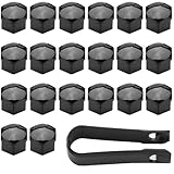 Saituo Home 20 Stück Universal Radschraubenkappen 17mm, Radmutterkappen...