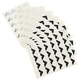 iplusmile 10 Blatt Selbstklebende Fotoecken Schutzfolien Schwarze Silberne...