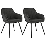 WOLTU® Esszimmerstühle BH224an-2 2er Set Küchenstuhl Polsterstuhl...