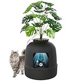 Lifewit Katzenklo Blumentopf mit Pflanze & Schaufel, Katzenklo Versteckt,...