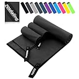 Fosdaling Mikrofaser Handtuch 3er Set - Groß 200×100cm & 2 Klein...