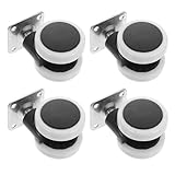 Homoyoyo 4 Stück 1,5 zoll Möbelrollen Leise Schwenkrollen aus Kunststoff...