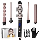 Carehabi Lockenstab Set 5 in 1 Keramik - 9mm bis 32mm Welleneisen mit...