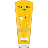 WELEDA Bio Calendula Baby Waschlotion & Shampoo - veganes Naturkosmetik...