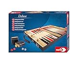 Noris 606101712 - Deluxe Backgammon, der Spieleklassiker im handlichen...