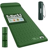 KASIMO Isomatte Selbstaufblasend Camping Matratze, R-Wert 9,5 Ultra-Dicke...