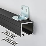 Modernes Schiebetür-Hardware-Kit – 2900 mm schwarze Schienenschiene für...