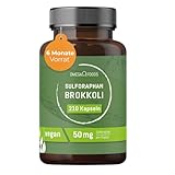 Brokkoli Kapseln – 50mg Sulforaphan Brokkoli Extrakt pro Kapsel – 210...