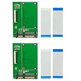 NONDK 2 x 1,8 Zoll 40 Pin ZIF/SSD HDD Festplattenlaufwerk One 7 + 15 22 Pin...