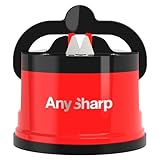 AnySharp Messerschärfer | Freihändige Sicherheit, PowerGrip Saugnapf |...