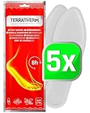 TerraTherm Wärmesohlen für Schuhe - 5 Paar M Sohlenwärmer, 100%...