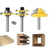 45 Grad Lock Mitre Router Bit, APLUS Holzfräser, Nutfräser + 8 mm Schaft...