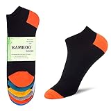 WeciBor Bambus-Sneakersocken Atmungsaktiv gegen Schweißfüße Super Weich...