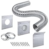 QuivyLivy Außenlufteinlass für Pelletöfen Kit mit 5,1 cm...