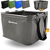 BERGTIGER® Faltschüssel Camping 18L / 21L mit EXTRA GRIFF I Faltbare...