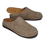 BeComfy Damen Herren Hausschuhe aus Natürlicher Wollfilz mit...