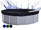 QUICK STAR Poolabdeckung Rund für 500-550 cm Pools | Planenmaß Ø 610 cm...