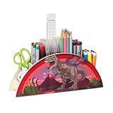 WAGOMA® Stiftehalter Kinder Dinosaurier [5 Fächer] | Robust & langlebig |...
