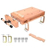 MYOYAY Tragbare Hobelbank, Holz Mini Werkbank Verstellbarer Schraubstock...