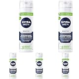 NIVEA MEN Sensitive Rasierschaum (200 ml), Rasierschaum mit Kamille und...