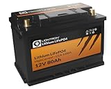 LIONTRON LiFePO4 12,8V 80Ah HighCurrent 1200A; 1024Wh;  3000 Zyklen bei...