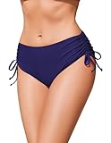 Ekouaer Bikinihose Damen Mittlerem Bund Klassisch Bikinihosen mit...