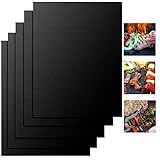 BBQ Grillmatte, 5er-Set, 50 x 40 cm, Grillmatten, 100 antihaftbeschichtete,...