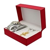 AdiStylinno Uhrenbox, 2-Slots Luxus PU Leder Herren Uhrenaufbewahrung,...
