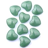TSWNG 16 Stück Glücksbringer Herz Kristalle Edelsteine, Natürliche...