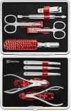 ZWILLING Maniküre-Set (10 teilig, Komplettset für Finger- und Fußnägel,...