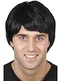 Smiffys Kerl Perücke, Schwarz, Kurz Halloween