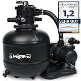 Miganeo Sandfilteranlage Dynamic 10000 Pro - Schwarz | 10.000 l/h | 370 mm...