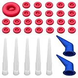 25 Stück Dichtkappen aus Latex, mit 5 Kunststoffrohrdüsen und 2 Stück...